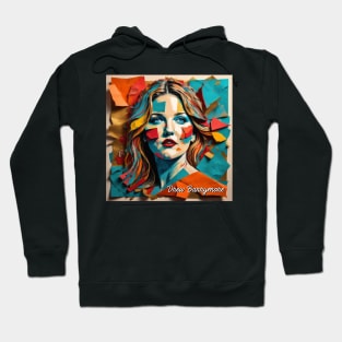 Drew Barrymore // Paper Art Hoodie